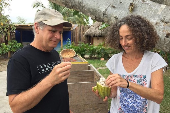 Chocolate Tour in Vallarta - Roasting and shelling the cacao beans