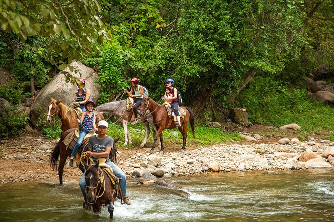 Combo Horseback Riding in Vallarta with ATV and Ziplines. - The waterfall stop and short jungle walk