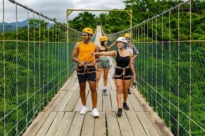 Express zippers + Longer suspension bridge - Eight zip lines through the Sierra Madre