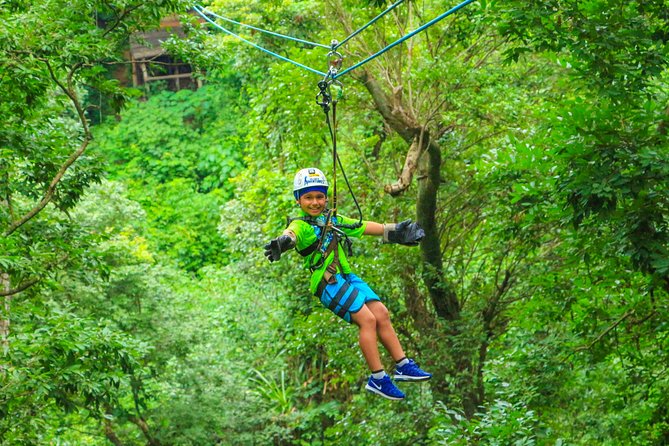 Extreme Adventure, Wildest Bridge, ATV & Ziplines - A cold-water finish on the hillside slide