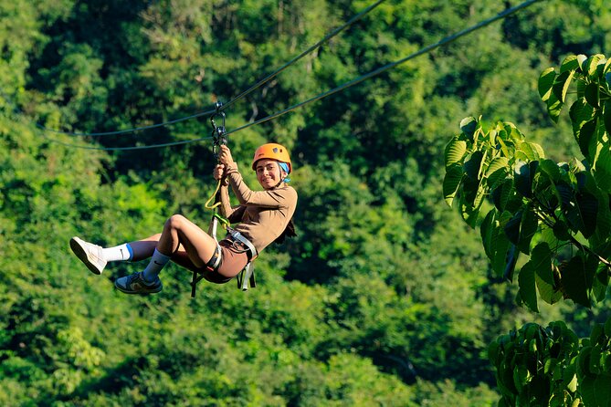 Full Zip Line Tour + Mules + Jorullo Bridge - El Salto waterfall gives the day a welcome pause