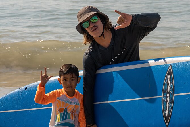Fun 2 hr Surf Lessons in Punta de Mita - Alejandro, Alex Jr, and Diego as your instructors