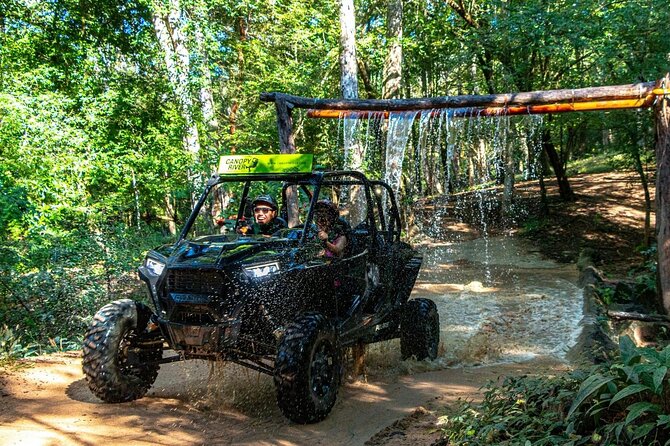 Half Day ATV and RZR Tour to El Jorullo Hanging Bridge - Crossing El Jorullo Bridge