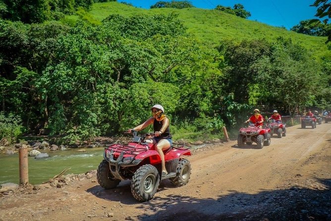 Half-Day Vallarta ATV Single Experience with Tequila Tasting - Riding the ATVs through the jungle