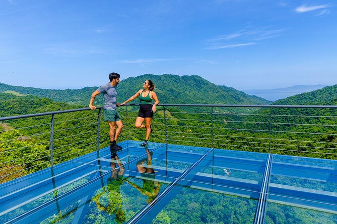 Hiking through the mountains of Puerto Vallarta and glass viewpoint - Crossing the bridge and reaching the 360-degree view