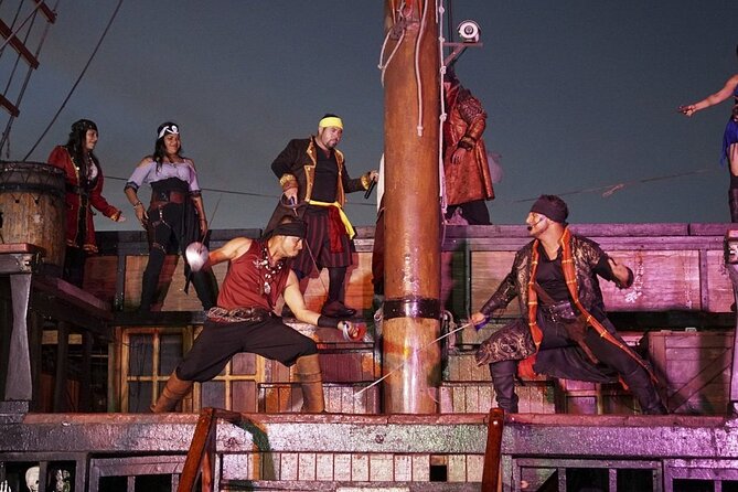 Incredible Nightly Pirate Show in the Bay of Puerto Vallarta - Who will get the most from this cruise