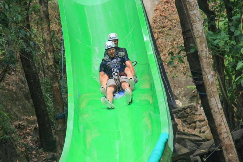 Outdoor Zipline Adventure - Water slides and the roller-coaster zipline