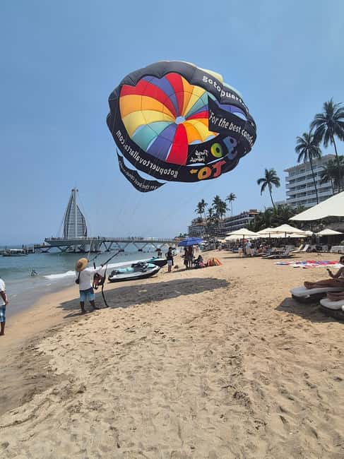 Puerto Vallarta: Private Parasailing Experience - Meeting the Juanillos team at the beach