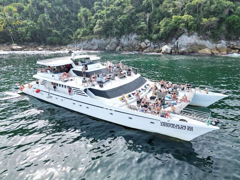 Puerto Vallarta: Yelapa Mega Yacht Cruise - Swimming, snorkeling, and water toys