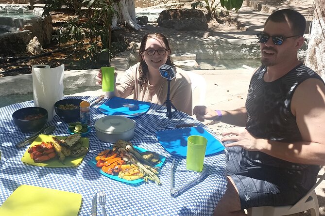 Shaded Hot Spring, Massage and Mex Grill in Puerto Vallarta - Soaking at Nuevo Ixtlan
