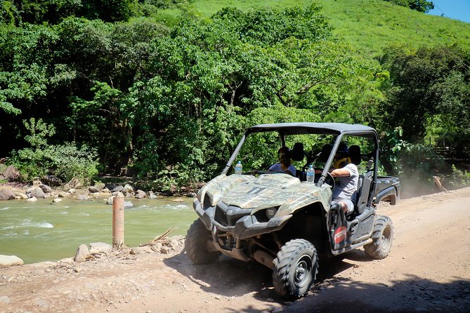 Side by side/rzr in the mountain, waterfull and tequila tasting - RZR driving with mountain views and dusty roads