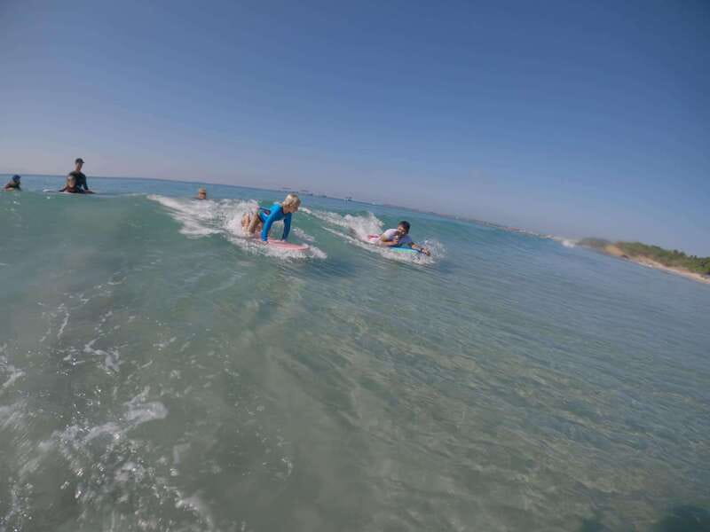 Surfing on the north of the bay - Learning the basics on the sand