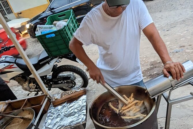 Tacos after Dark Tour with Vallarta Eats - Stop four: fried tacos, mole, and changing vendor menus