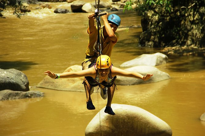 Zipline Experience over Cuale River - The mule ride and Mountain Pool Club finish